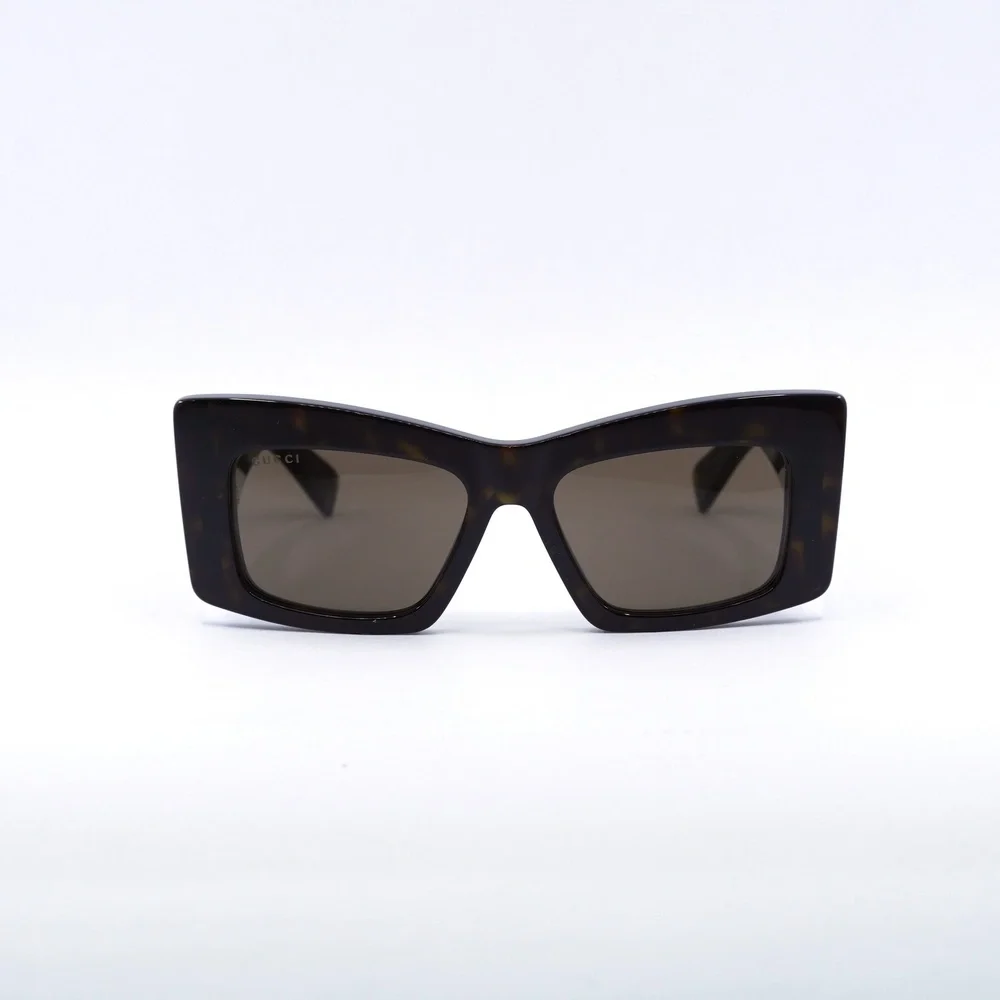 NWT Gucci GG1842S-002-53 Dark Havana 53mm Sunglasses